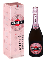 Игристое вино «Martini Rose Extra Dry» розовое брют 11% 0.75л