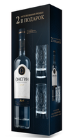 Водка «Онегин Онегин Подарочный» п/у с 2 рюмками 40% 0.5л