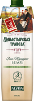 Вино «Монастырская Трапеза» белое полусладкое 11% 1.0л