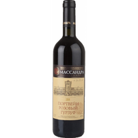 Вино «Массандра Портвейн розовый Гурзуф» розовое крым 17% 0.75л