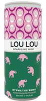 Игристое вино «Лу Лу» розовое полусладкое 11% 0.25л