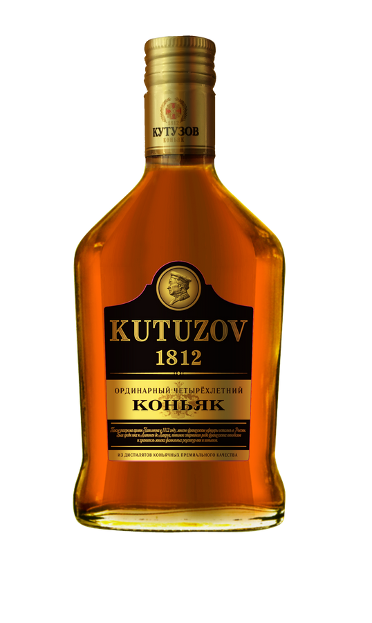 Коньяк «Кутузов 4 года» 40% 0.25л