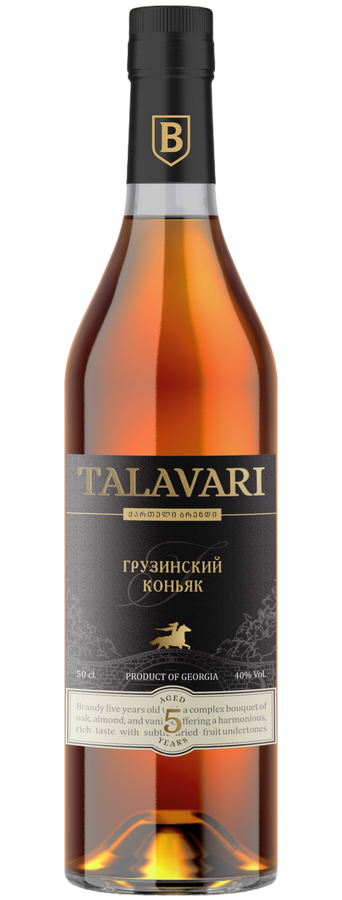 Коньяк «Талавари» 5 лет 40% 0.5л