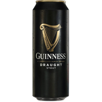 «Guinness Draught» тёмное пастеризованное фильтрованный 4.2% 0.44л